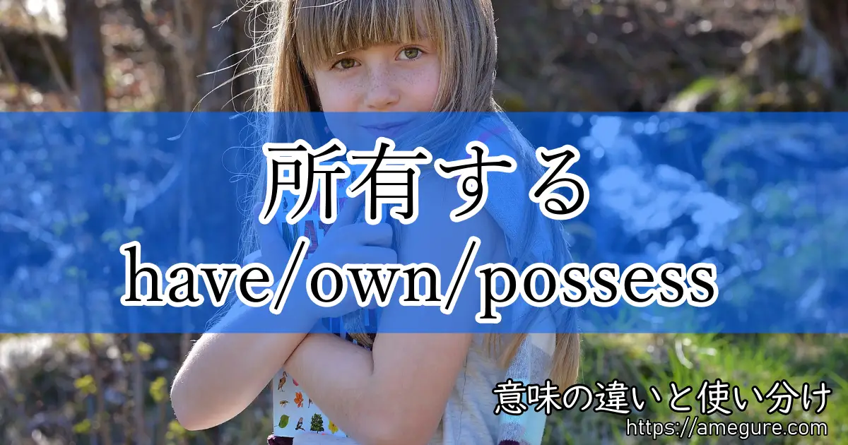 have own possess(所有する)