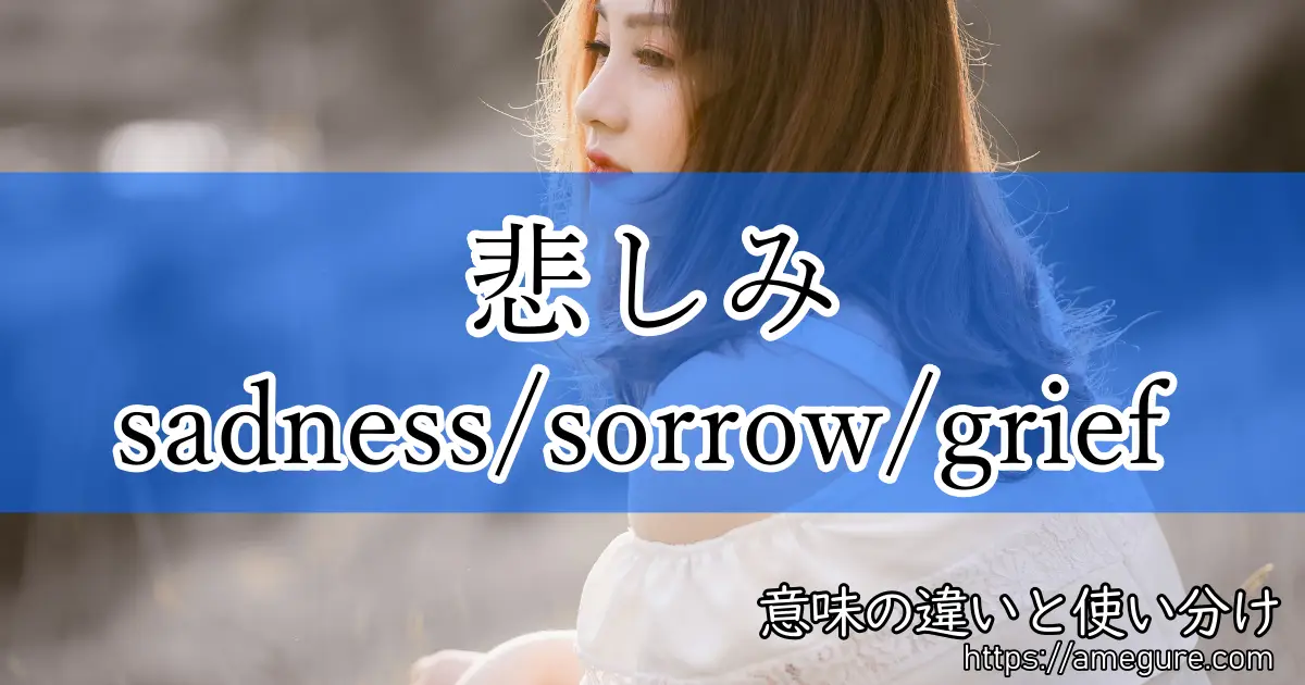 英語 Sadness Sorrow Grief 悲しみ の意味の違いと使い分け