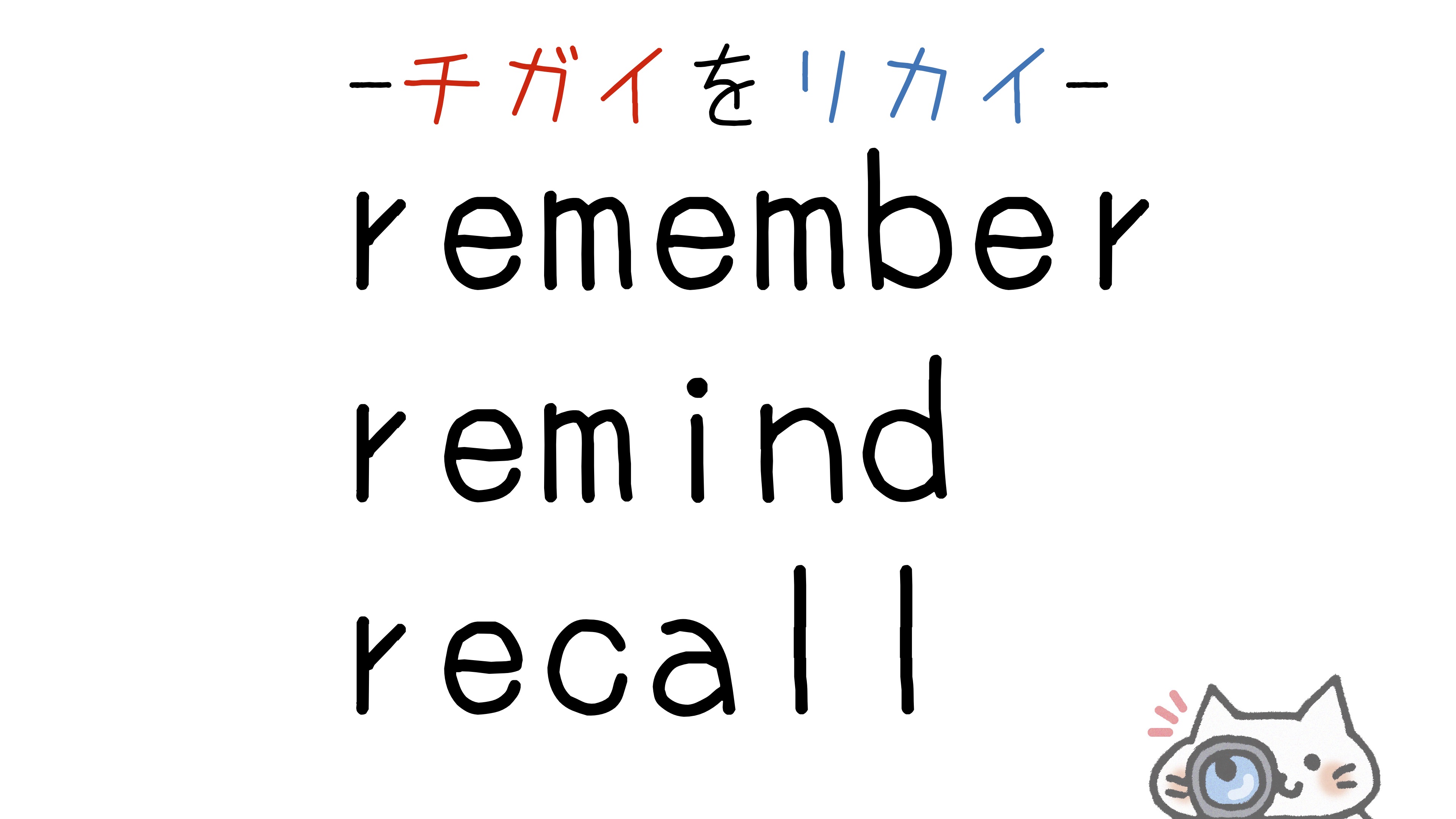 remember-remind-recall