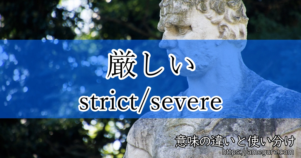 strict/severe違い