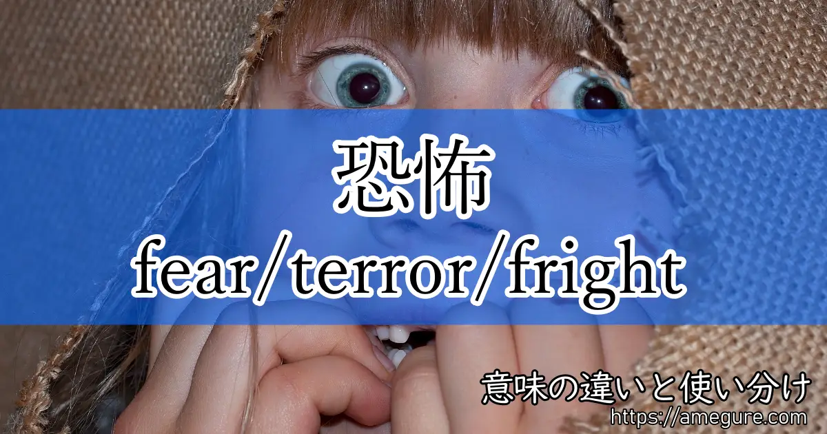 fear terror fright(恐怖)