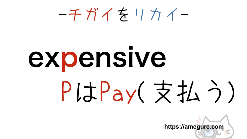 expensive-extensive覚え方